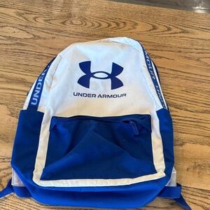 Under Armour White and Blue Backpack